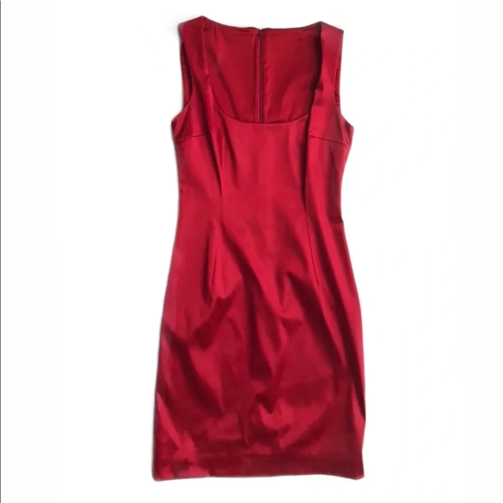 Dolce and Gabbana Red Satin Dress - Picture 3 of 5